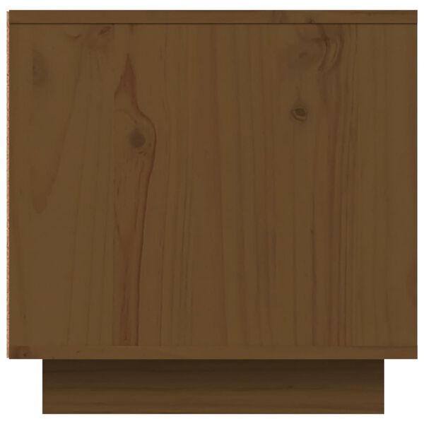 vidaXL Έπιπλο Τηλεόρασης Καφέ Μελί 140x40x40 εκ. από Μασίφ Ξύλο Πεύκου