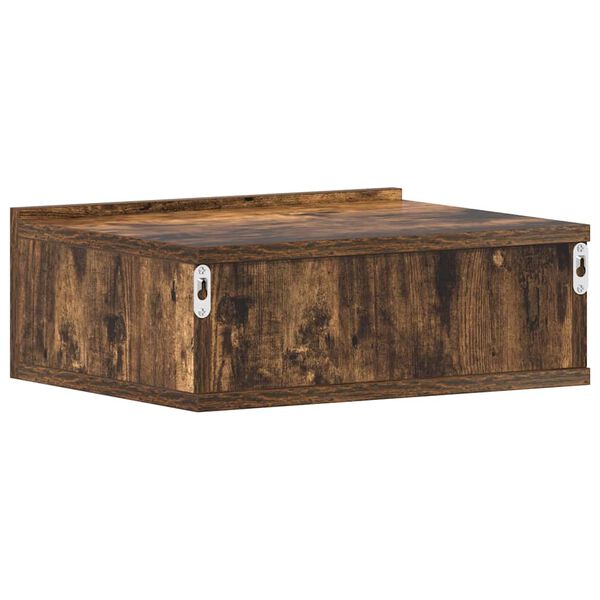 vidaXL Κομοδίνο Κρεμαστό Καπνιστή Δρυς 40 x 30 x 15 εκ. Επεξεργ. Ξύλο