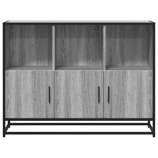 vidaXL Sideboard &Gamma;&kappa;&rho;&iota; Sonoma 100x35x76 cm &Xi;ύ&lambda;&iota;&nu;&omicron; &mu;&eta;&chi;&alpha;&nu;&omicron;&upsilon;&rho;&gamma;&iota;&kappa;ό &xi;ύ&lambda;&omicron;
