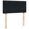 vidaXL Οθωμανικό κρεβάτι με στρώμα Μαύρο 90x190cm Velvet