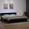 vidaXL &Kappa;&rho;&epsilon;&beta;ά&tau;&iota; Boxspring &mu;&epsilon; &Sigma;&tau;&rho;ώ&mu;&alpha; & LED &Mu;&alpha;ύ&rho;&omicron; 200x210 &epsilon;&kappa;. &Beta;&epsilon;&lambda;&omicron;ύ&delta;&iota;&nu;&omicron;