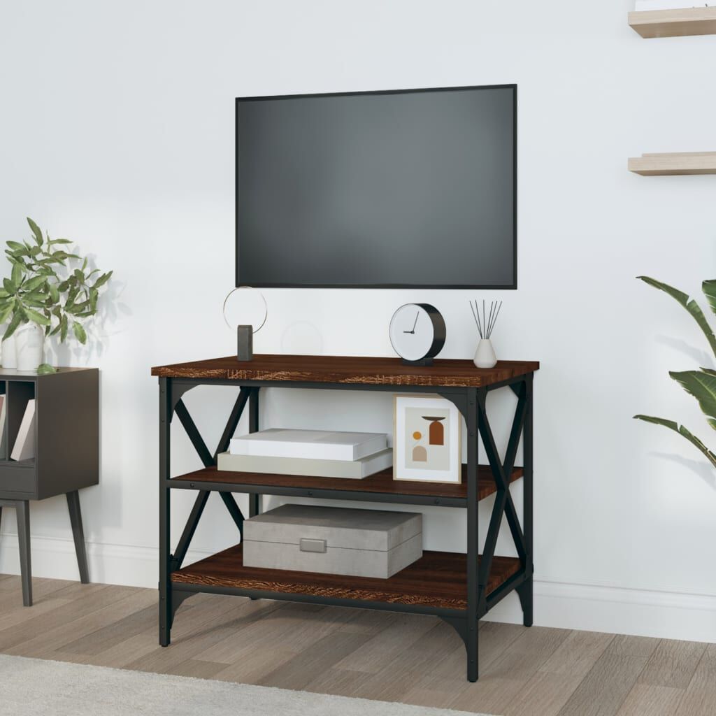 vidaXL Έπιπλο Τηλεόρασης Καφέ Δρυς 60x40x50 εκ. Επεξεργασμένο Ξύλο