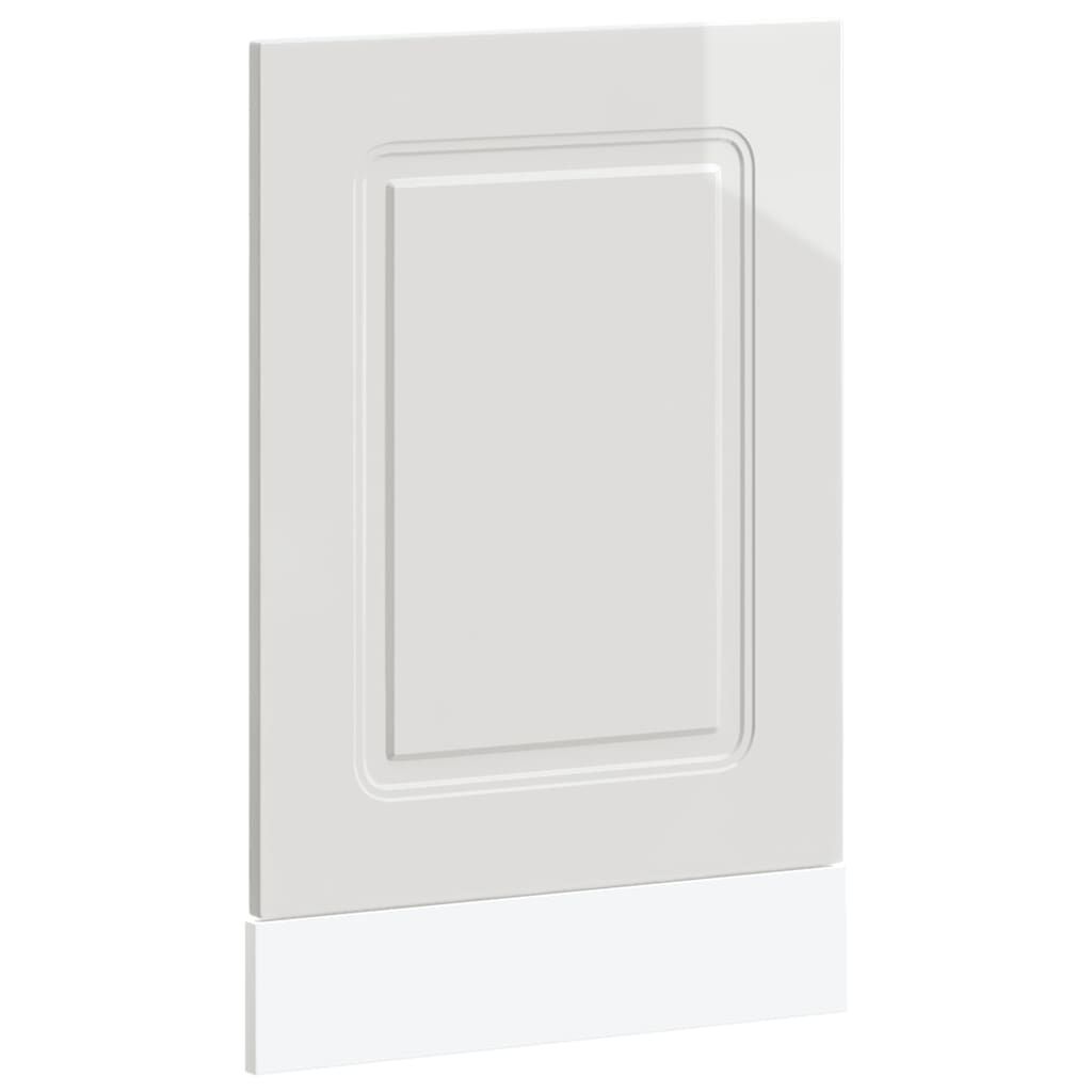 vidaXL Πίνακας πλυντηρίου πιάτων "Kalmar" High Gloss White 45x1,5x67cm