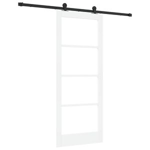 vidaXL Συρόμενη Πόρτα ORKDAL Λευκό 83 x 202 εκ. Ξύλο και μέταλλο