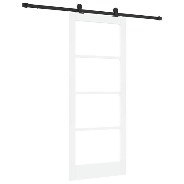 vidaXL Συρόμενη Πόρτα ORKDAL Λευκό 83 x 202 εκ. Ξύλο και μέταλλο