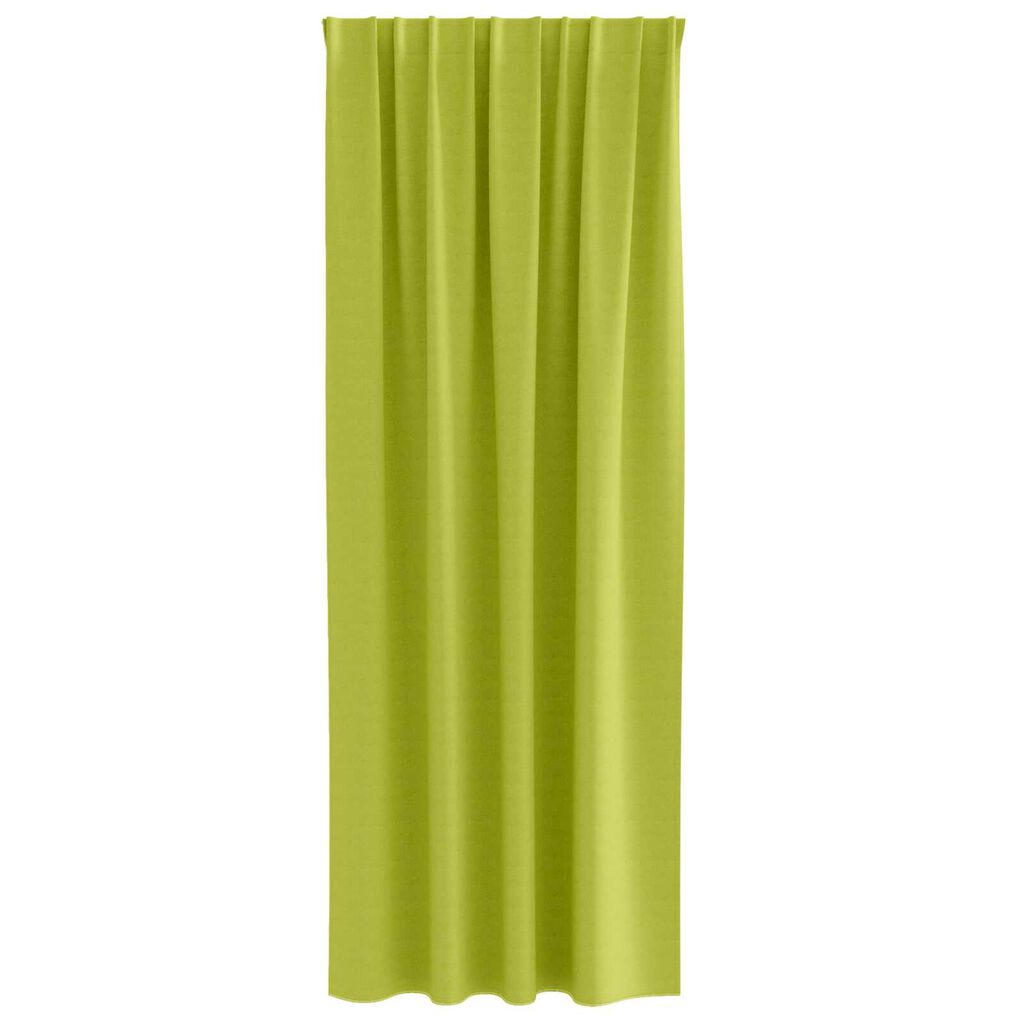 vidaXL Κουρτίνες με κουρτίνες 2 pcs Λαχανί 260 x 140 εκ. Πολυεστέρας