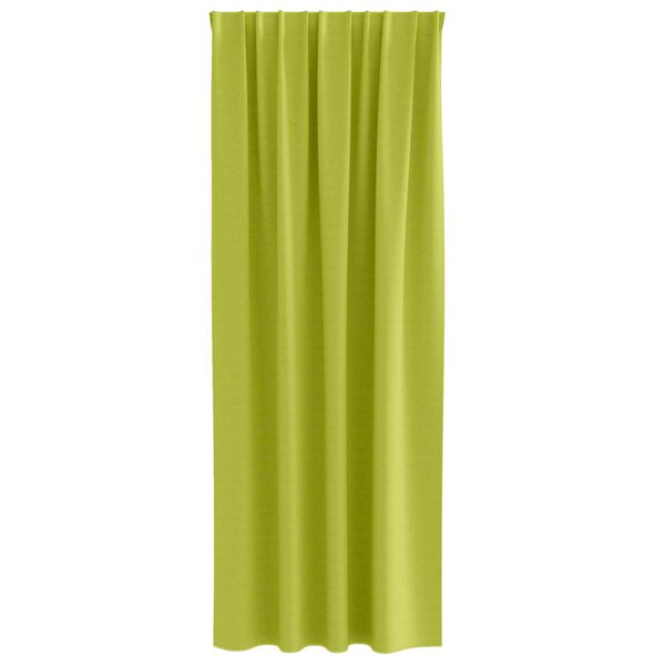 vidaXL Κουρτίνες με κουρτίνες 2 pcs Λαχανί 260 x 140 εκ. Πολυεστέρας