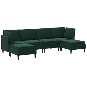 vidaXL &Sigma;&epsilon;&tau; &Epsilon;&pi;ί&pi;&lambda;&omega;&nu; &Sigma;&alpha;&lambda;&omicron;&nu;&iota;&omicron;ύ &mu;&epsilon; &mu;&alpha;&xi;&iota;&lambda;ά&rho;&iota; 6 pcs &Sigma;&kappa;&omicron;ύ&rho;&omicron; &Pi;&rho;ά&sigma;&iota;&nu;&omicron; &Beta;&epsilon;&lambda;&omicron;ύ&delta;&omicron;
