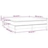 vidaXL Κρεβάτι Boxspring με Στρώμα Λευκό 160x200εκ.από Συνθετικό Δέρμα