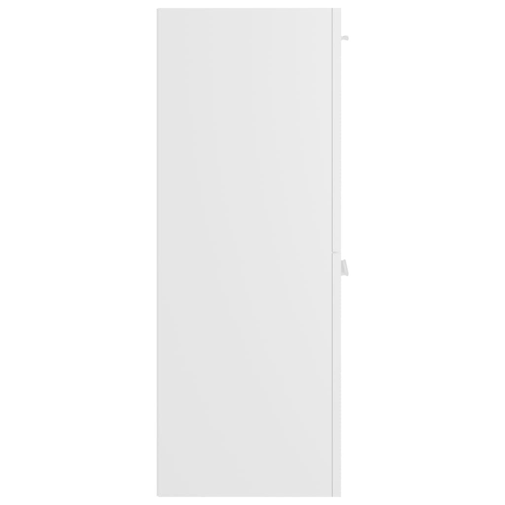 vidaXL Ντουλάπι Μπάνιου Λευκό 30 x 30 x 80 εκ. από Επεξ. Ξύλο