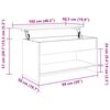 vidaXL Τραπεζάκι Σαλονιού Καφέ Δρυς102x50x52,5 εκ. Επεξεργασμένο Ξύλο
