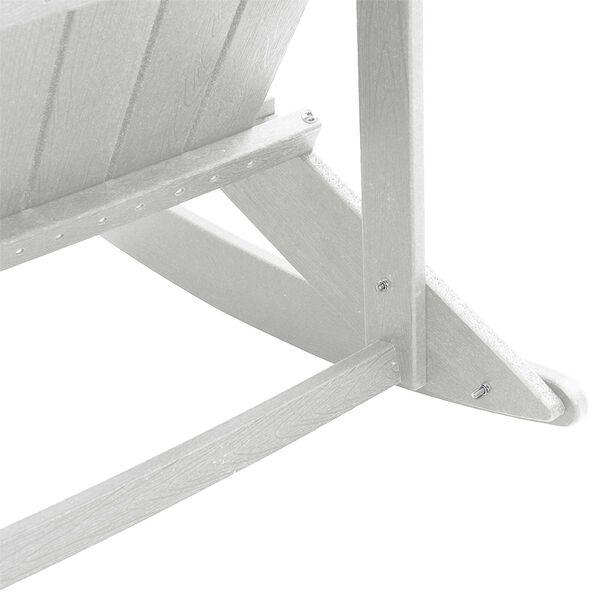 vidaXL Κουνιστή Καρέκλα Adirondack Λευκή 73.5x92x90 εκ.
