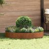 vidaXL Γλάστρα Κήπου Καφέ 120 x 120 x 20 εκ. Ατσάλι corten