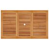 vidaXL Τραπέζι Κήπου 150 x 90 x 75 εκ. από Μασίφ Ξύλο Teak