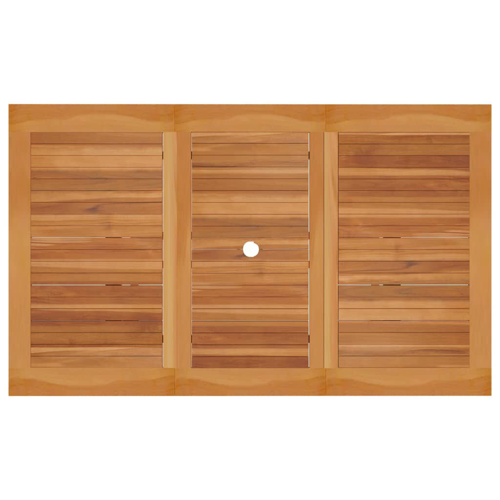 vidaXL Τραπέζι Κήπου 150 x 90 x 75 εκ. από Μασίφ Ξύλο Teak
