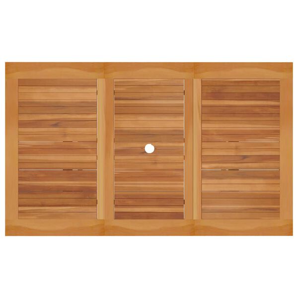 vidaXL Τραπέζι Κήπου 150 x 90 x 75 εκ. από Μασίφ Ξύλο Teak