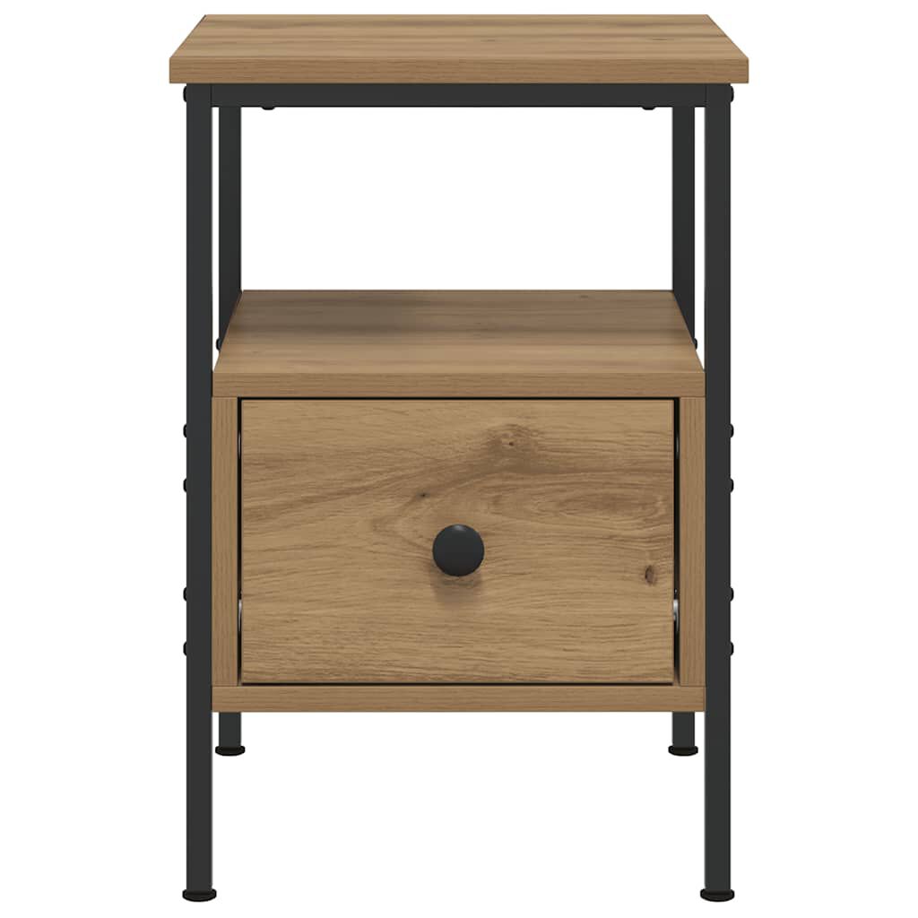 vidaXL Κομοδίνο Αρτισιανή Δρυς 34x36x50 εκ. από Επεξεργασμένο Ξύλο