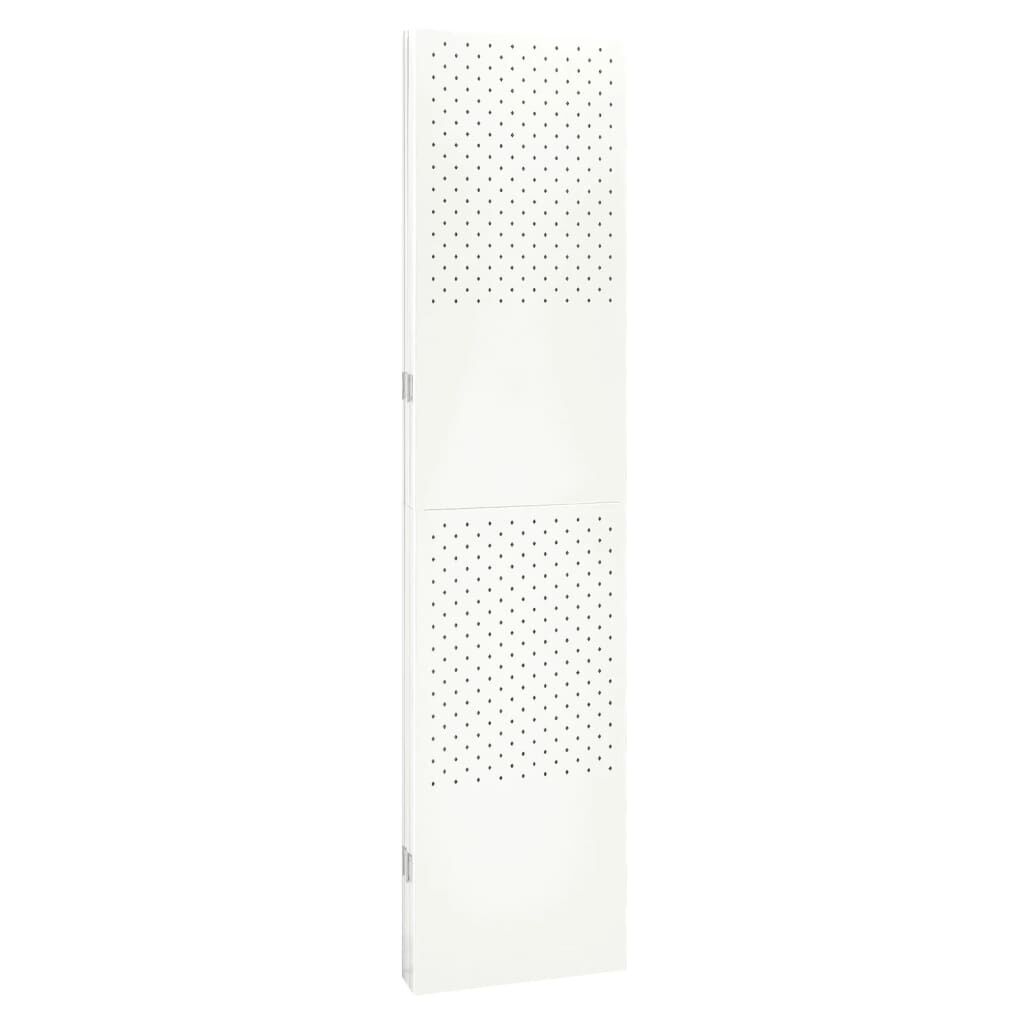 vidaXL Διαχωριστικό Δωματίου με 4 Πάνελ Λευκό 160 x 180 εκ. από Ατσάλι