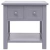 vidaXL Τραπέζι Βοηθητικό Γκρι 40 x 40 x 40 εκ. από Ξύλο Παυλώνιας