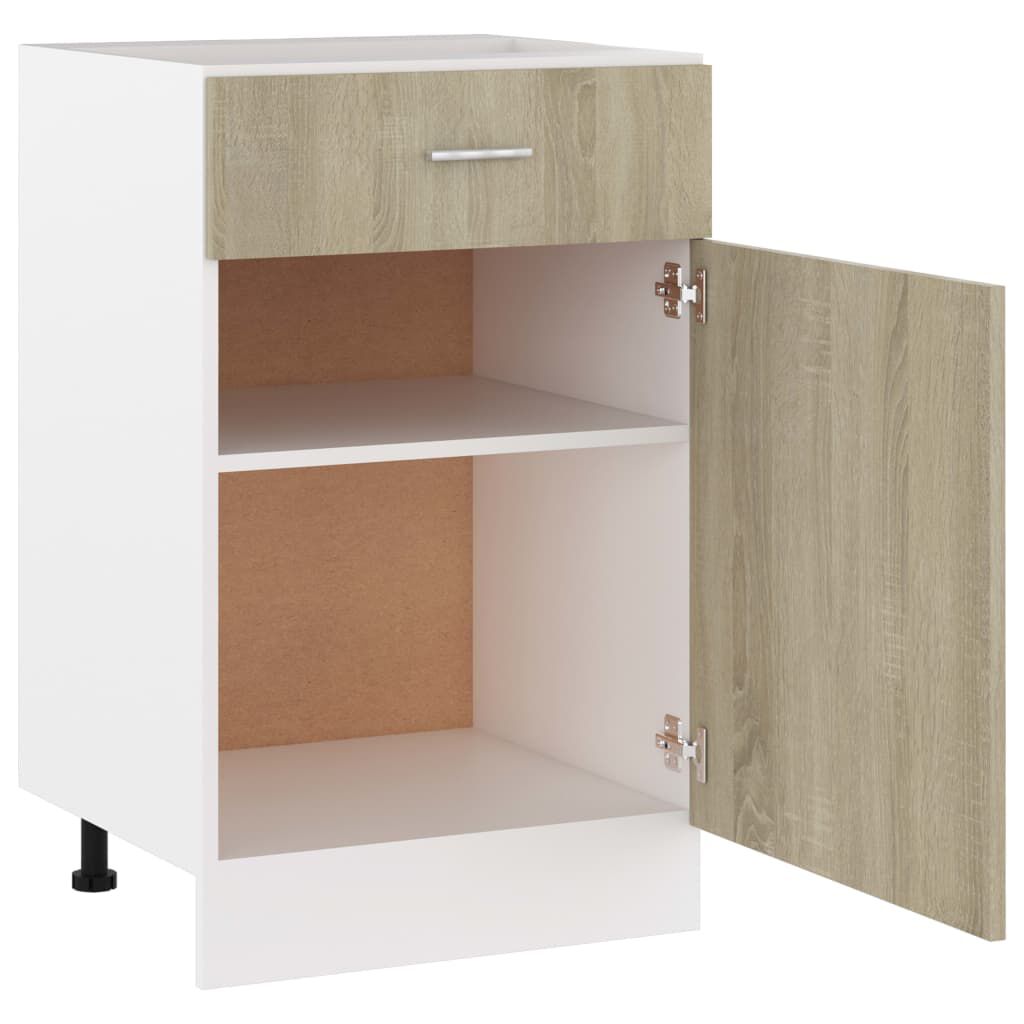 vidaXL Ντουλάπι με Συρτάρι Lyon Sonoma Δρυς 50x46x81,5 εκ. Επεξ. Ξύλο