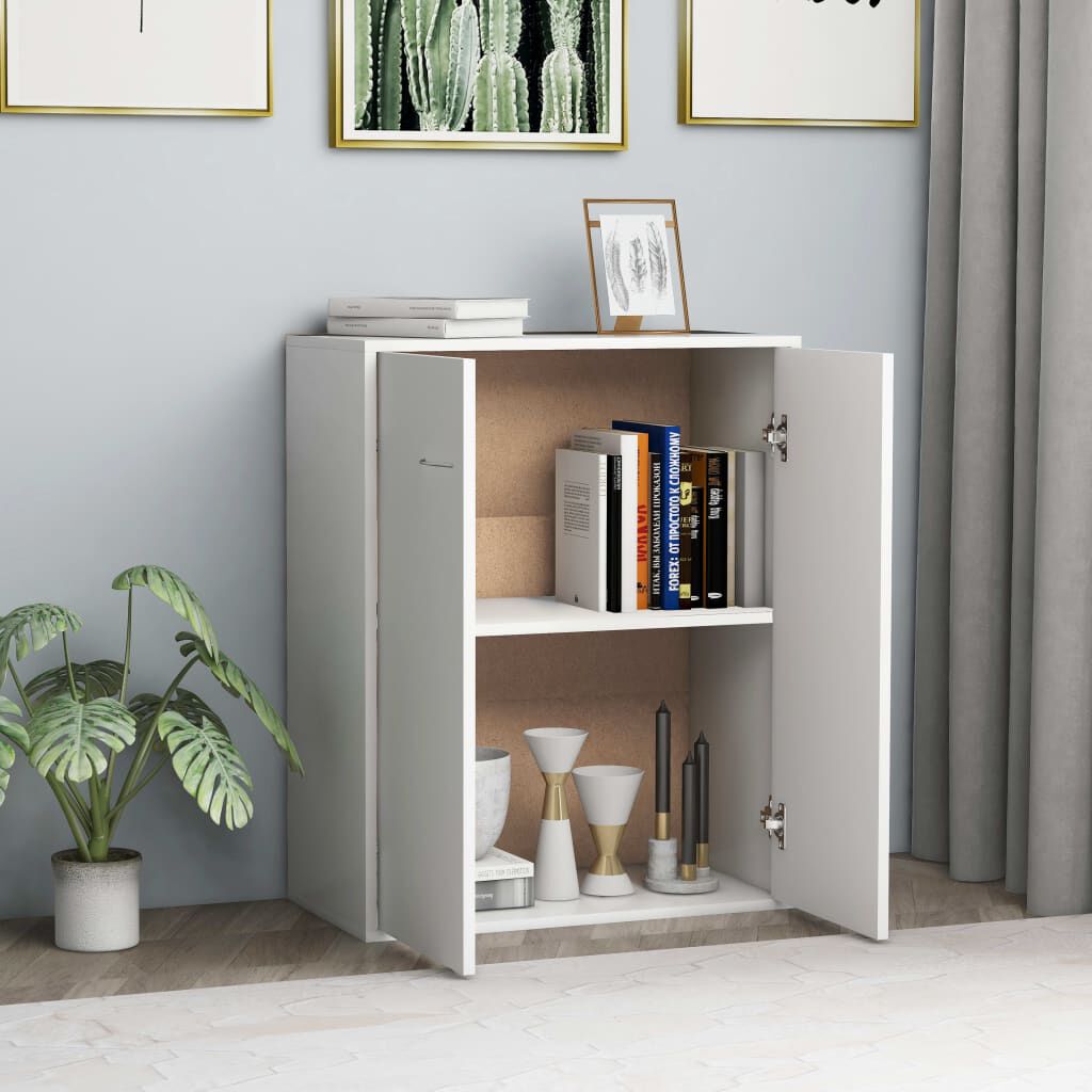 vidaXL Ντουλάπι Λευκό 60 x 30 x 75 εκ. από Επεξεργασμένο Ξύλο