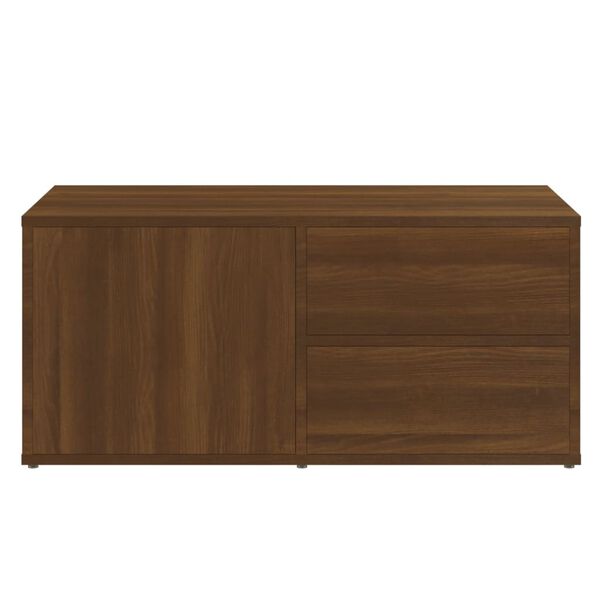 vidaXL Έπιπλο Τηλεόρασης Καφέ Δρυς 80x34x36 εκ. Επεξεργασμένο Ξύλο