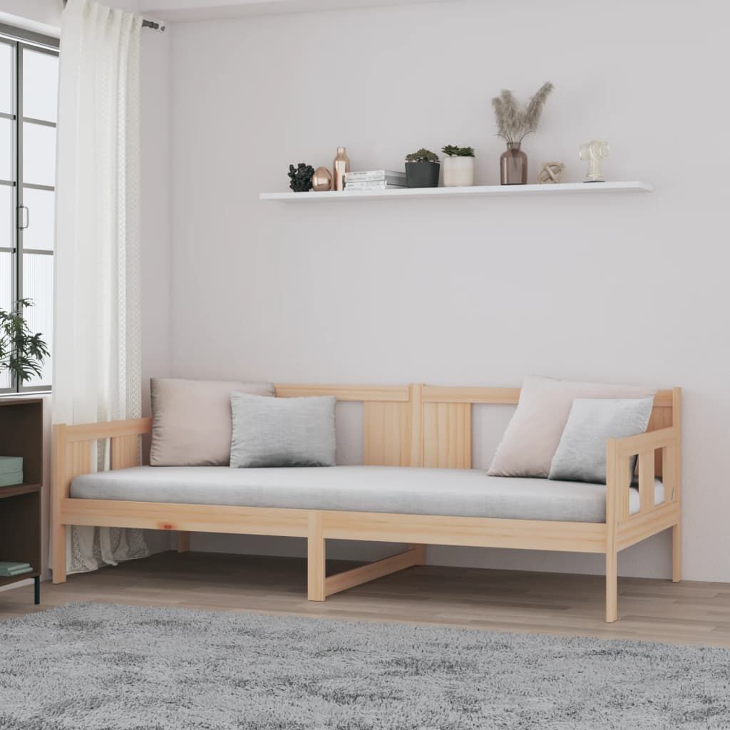 vidaXL Καναπές Κρεβάτι 90 x 190 εκ. από Μασίφ Ξύλο Πεύκου