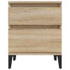 vidaXL Κομοδίνα 2 τεμ. Sonoma Δρυς 40 x 35 x 50 εκ.