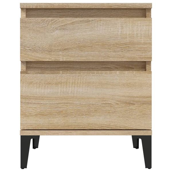 vidaXL Κομοδίνα 2 τεμ. Sonoma Δρυς 40 x 35 x 50 εκ.