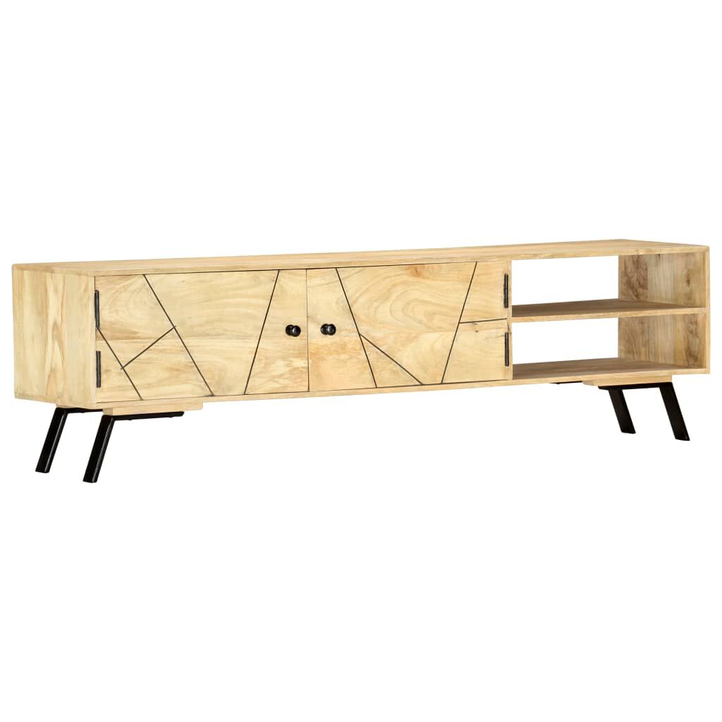 vidaXL Έπιπλο Τηλεόρασης 140 x 30 x 40 εκ. από Μασίφ Ξύλο Μάνγκο