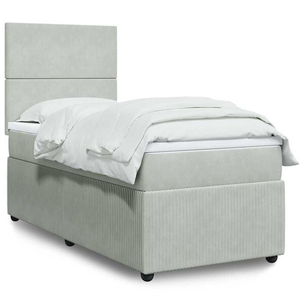 vidaXL &Kappa;&rho;&epsilon;&beta;ά&tau;&iota; Boxspring &mu;&epsilon; &Sigma;&tau;&rho;ώ&mu;&alpha; &Alpha;&nu;&omicron;&iota;&chi;&tau;ό &Gamma;&kappa;&rho;&iota; 80x200 &epsilon;&kappa;. &Beta;&epsilon;&lambda;&omicron;ύ&delta;&iota;&nu;&omicron;