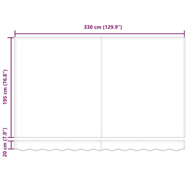 vidaXL Σκηνίτσα Αναδιπλούμενη Μαρινό Μπλε 350x200 εκ