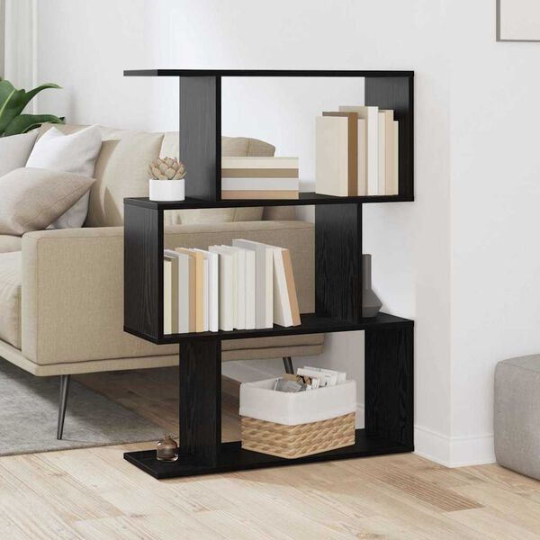 vidaXL Βιβλιοθήκη Γκρι 70 x 14 x 97 εκ. Επεξεργασμένο ξύλο