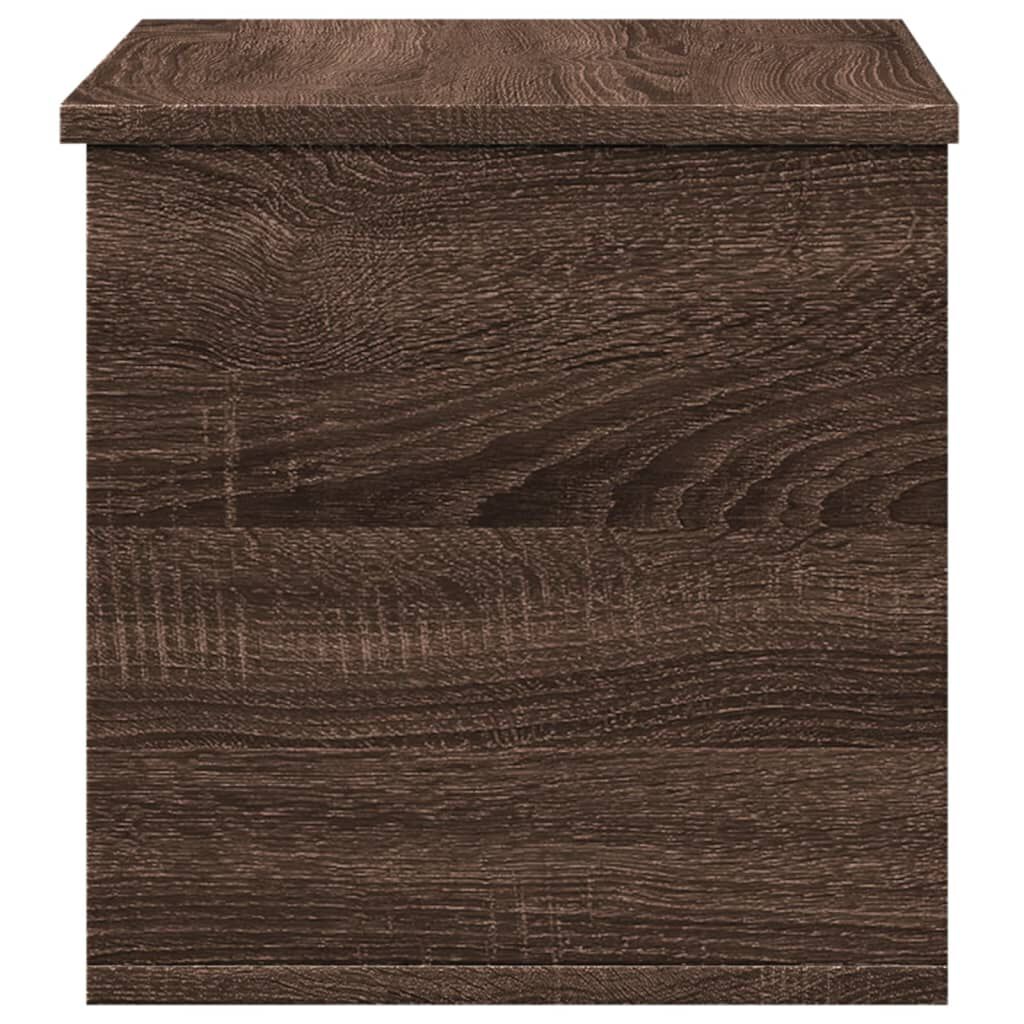 vidaXL Κουτί Αποθήκευσης Καφέ δρυς 60x35x35 εκ. Επεξεργασμένο Ξύλο