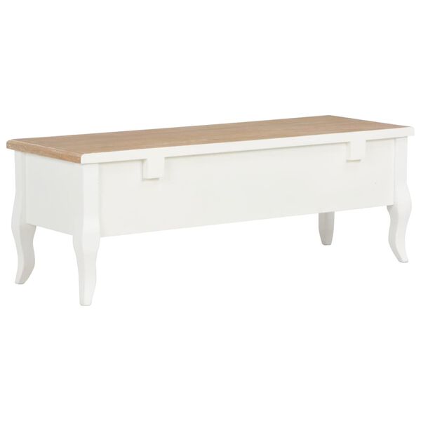 vidaXL Έπιπλο Τηλεόρασης Λευκό 100 x 35 x 35 εκ. Ξύλινο