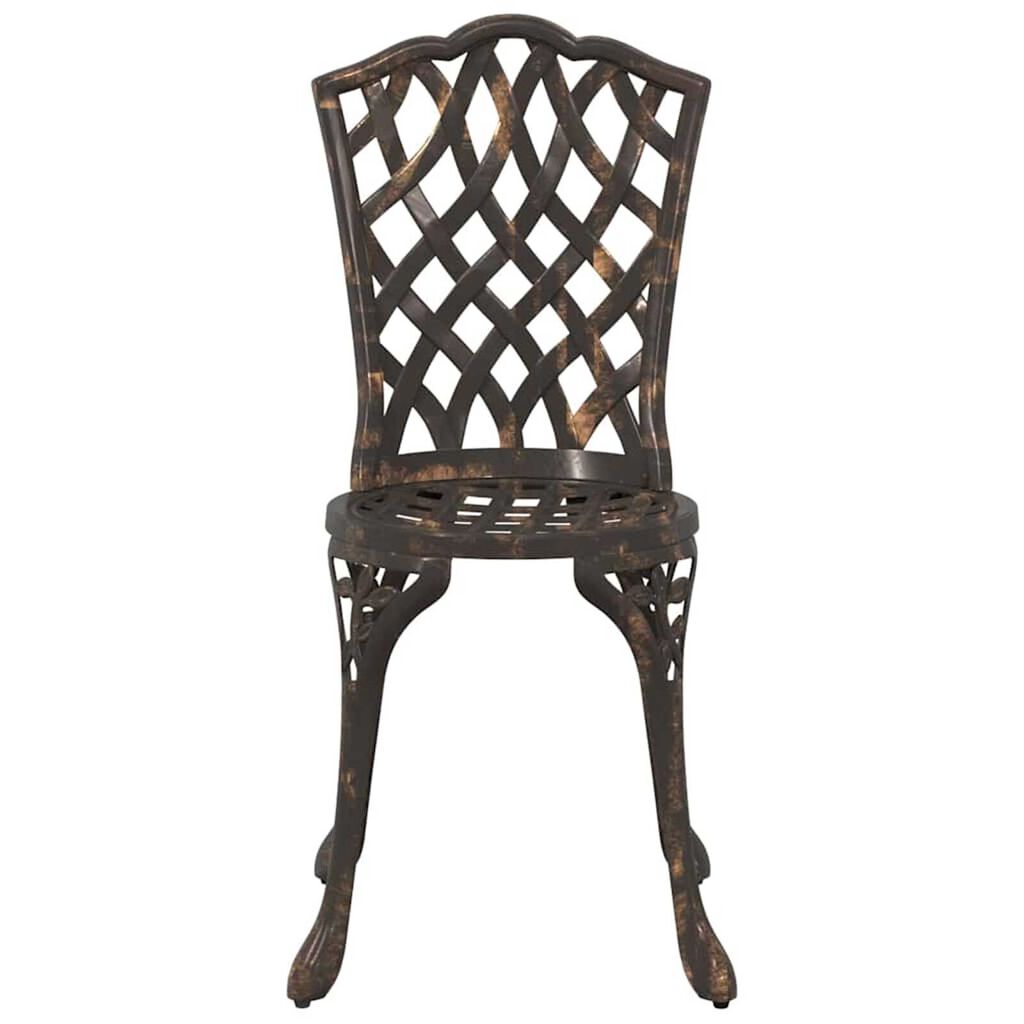 vidaXL Καρέκλα Κήπου 2 pcs Μπρονζέ 55 x 56.5 x 91εκ Αλουμίνιο