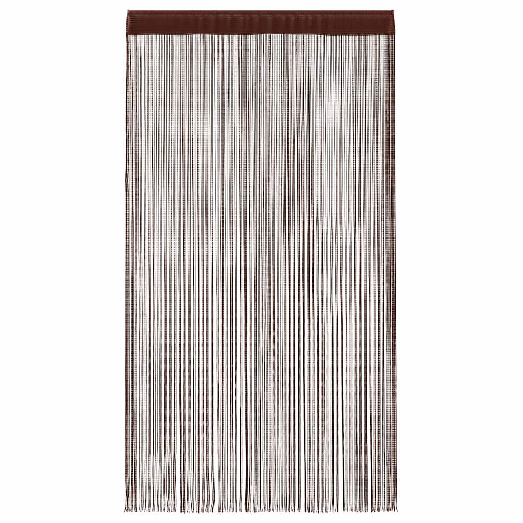 vidaXL Κουρτίνες με Κρόσσια 2 τεμ. Καφέ 100 x 250 εκ.