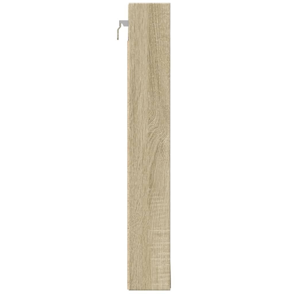 vidaXL Βιτρίνα Χρώμα Sonoma Δρυς 100x8,5x58 εκ. από Επεξεργασμένο Ξύλο