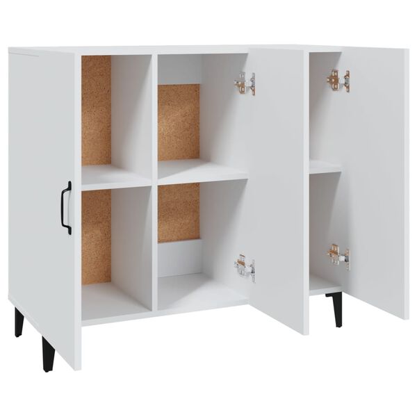 vidaXL Μπουφές Λευκός 90 x 34 x 80 εκ. από Επεξεργασμένο Ξύλο