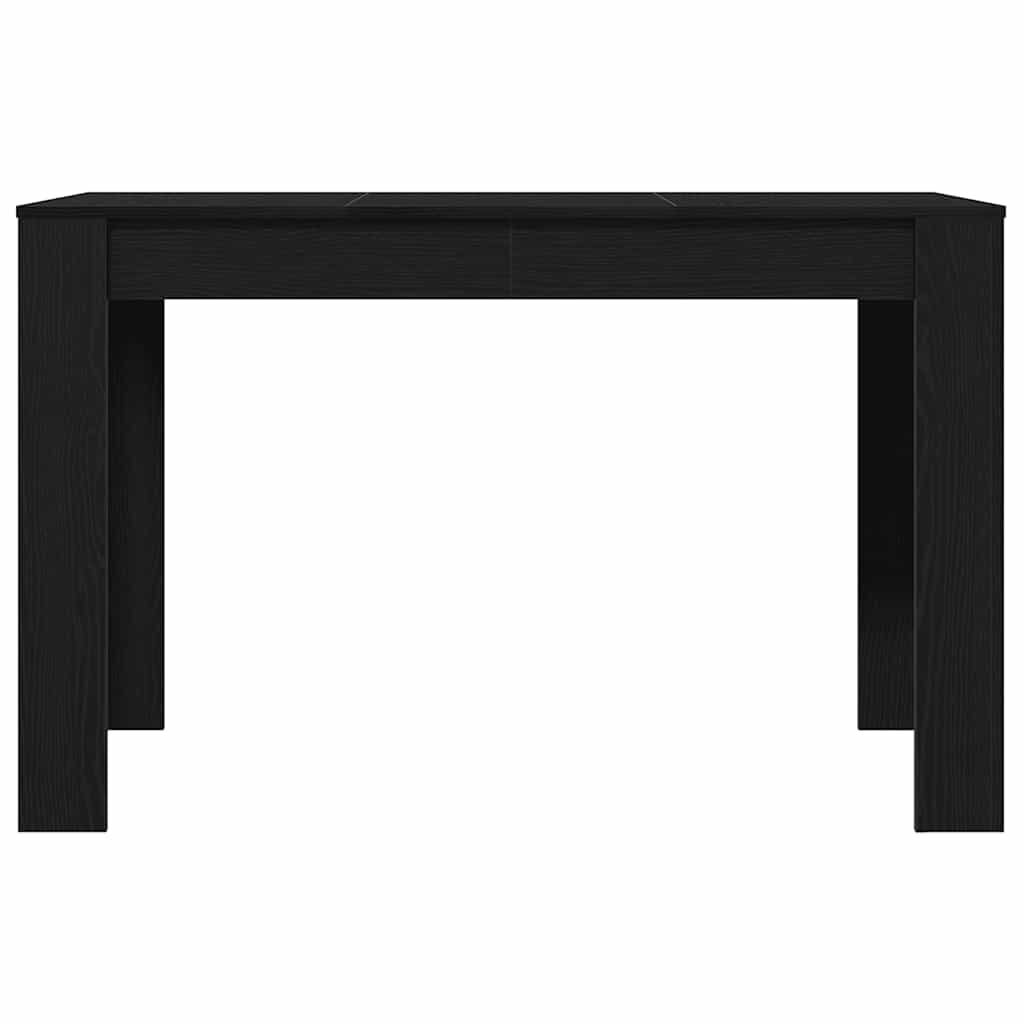 vidaXL Τραπεζαρία Μαύρο Δρυς 120 x 60 x 76 εκ. από Επεξεργασμένο Ξύλο