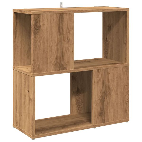 vidaXL Βιβλιοθήκη Αρτισιανή Δρυς 60 x 24 x 63 εκ. Επεξεργ. Ξύλο