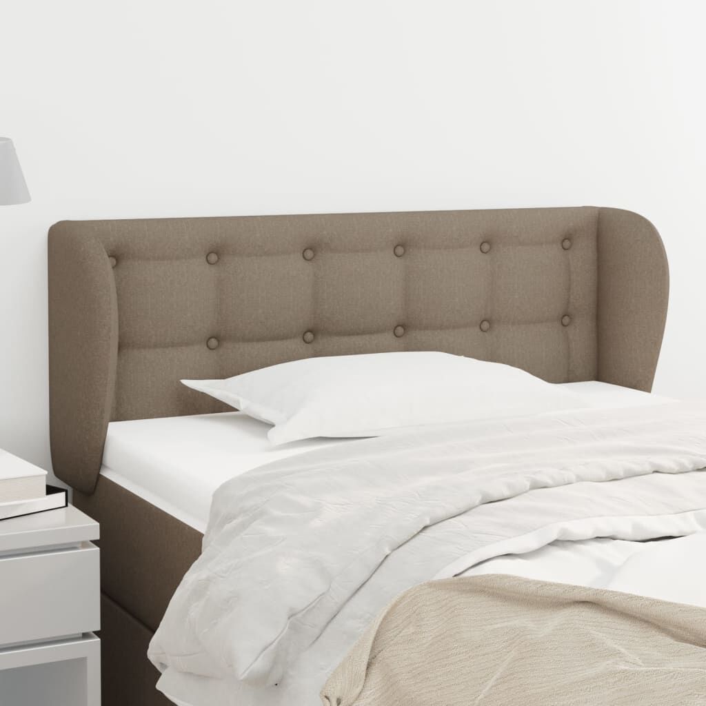 vidaXL Κεφαλάρι με Πτερύγια Taupe 83 x 23 x 78/88 εκ. Υφασμάτινο