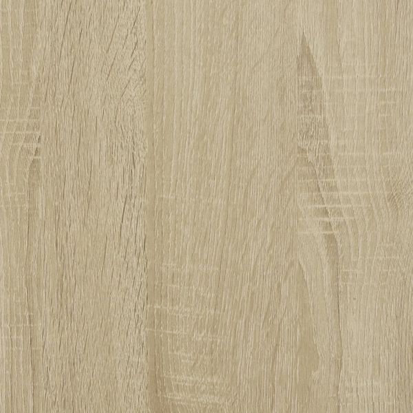 vidaXL Πλαίσιο Κρεβατιού Sonoma Δρυς 120x190 εκ. Επεξ. Ξύλο & Μέταλλο