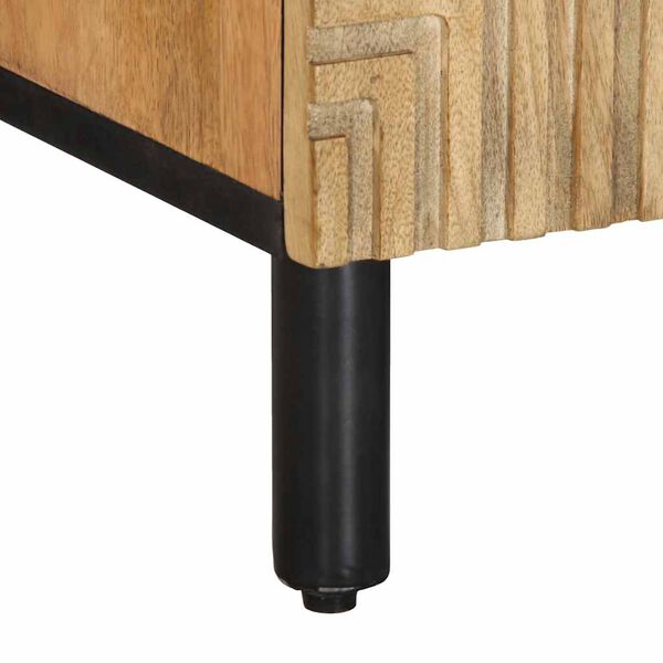 vidaXL Ντουλάπι τηλεόρασης καφέ 105x33x46 cm από μασίφ ξύλο Mango