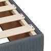vidaXL Κρεβάτι Boxspring με Στρώμα Σκούρο Γκρι 100x200 εκ. Βελούδινο