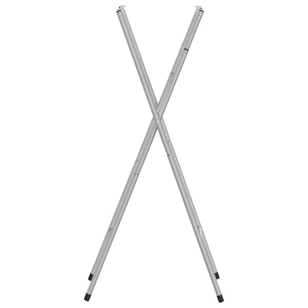 vidaXL Πόδια Τραπεζιού Μπαρ Πτυσσόμενα Ασημί 45x53x108εκ Γαλβ. Χάλυβας