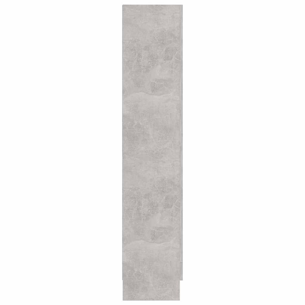 vidaXL Βιτρίνα Γκρι του Σκυροδέματος 82,5 x 30,5 x 150 εκ. Επεξ. Ξύλο