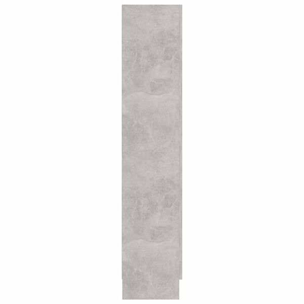 vidaXL Βιτρίνα Γκρι του Σκυροδέματος 82,5 x 30,5 x 150 εκ. Επεξ. Ξύλο
