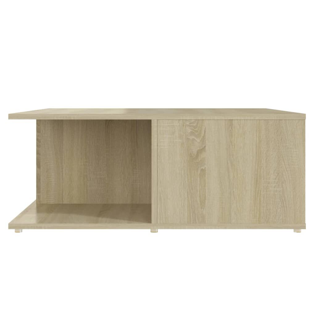 vidaXL Τραπεζάκι Σαλονιού Λευκό/Sonoma Δρυς 80x80x31 εκ. Επεξ. Ξύλο