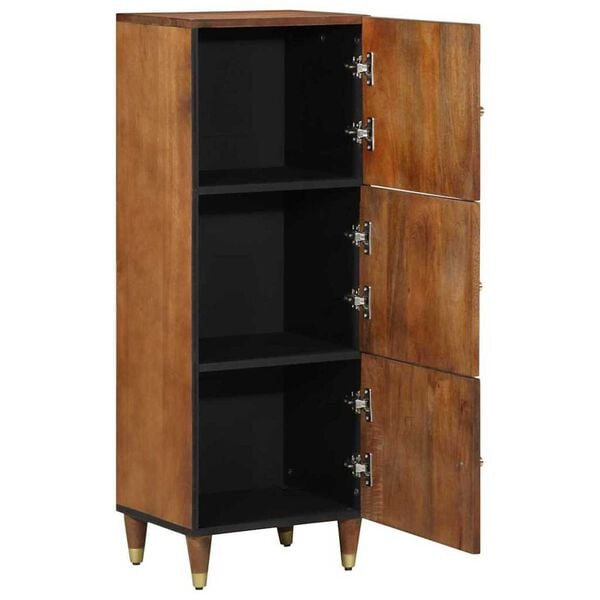 vidaXL Highboard με συρτάρι Καφέ 40 x 33.5 x 110 εκ Μασίφ ξύλο μάνγκο